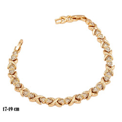 Bransoletka Xuping pozłacana 18k - MF38156